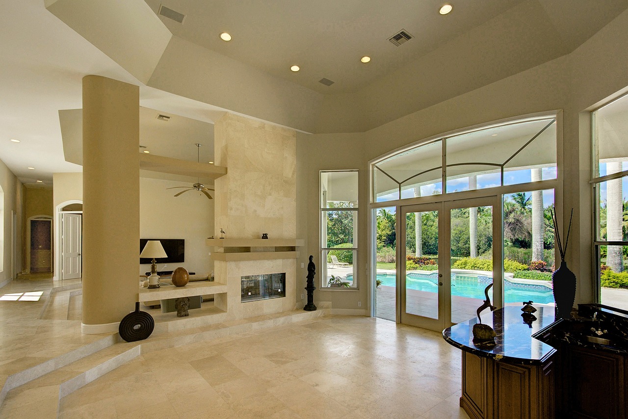 living room, fireplace, private estate-1515976.jpg